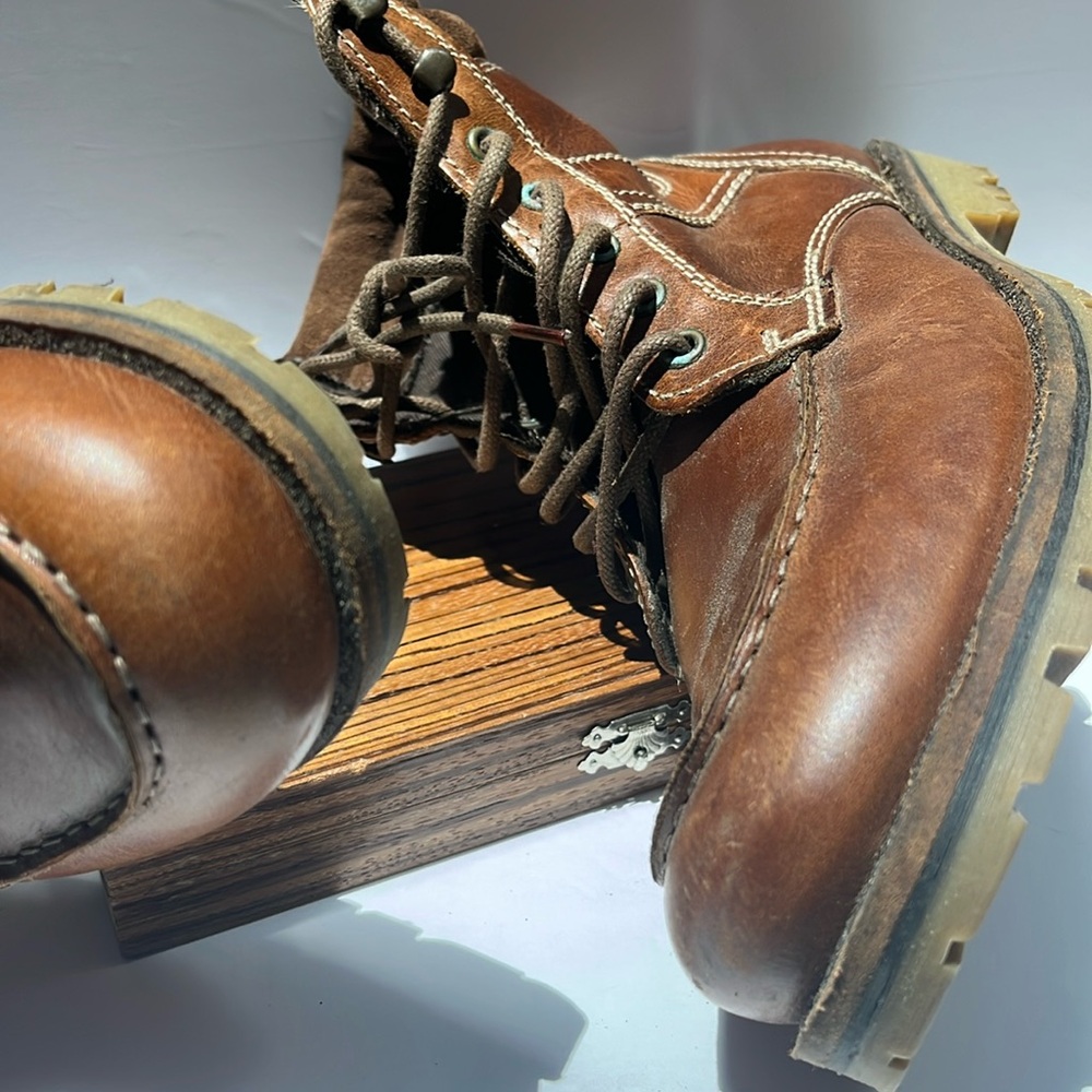 Red Tape Men's Brown Leather Boots:S-9.5 - Picture 6 of 9